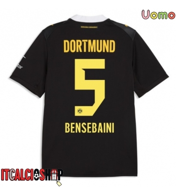 Borussia Dortmund Ramy Bensebaini #5 Seconda Maglia 2026-27 Manica Corta